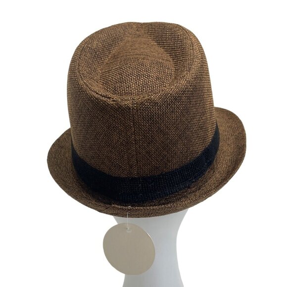 Andaz Men's Brown Pinch Top Fedora Hat NWT - Picture 4 of 9